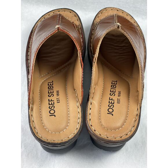 Josef Seibel Catalonia 80 Brandy Women’s Slip On Sandals Size 6.5/37 - Picture 4 of 8